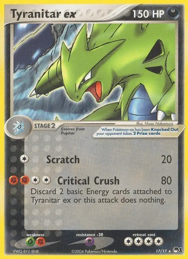 Tyranitar ex #17 POP Series 1 PSA 10