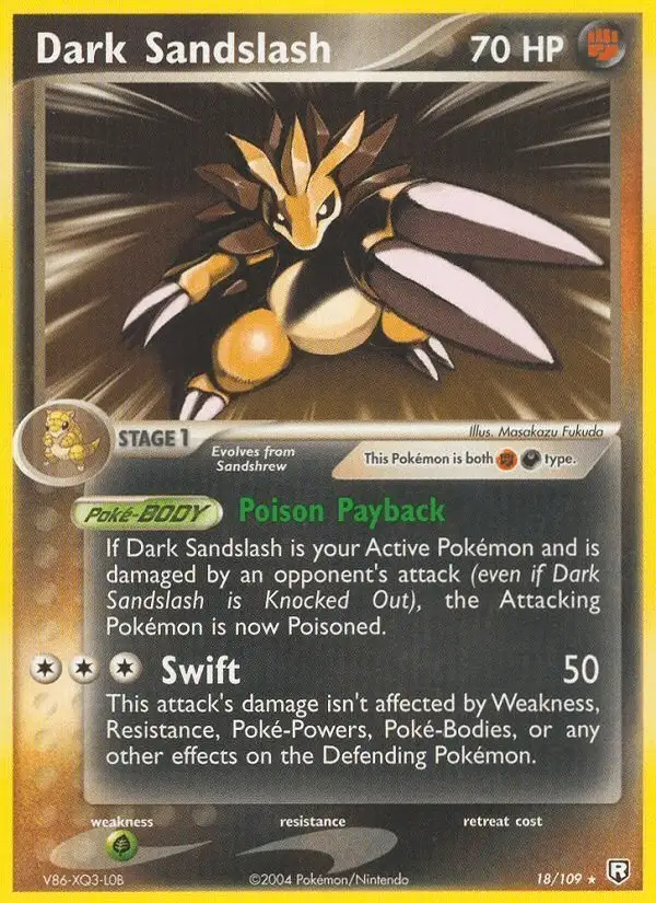 Dark Sandslash #18 Team Rocket Returns PSA 10