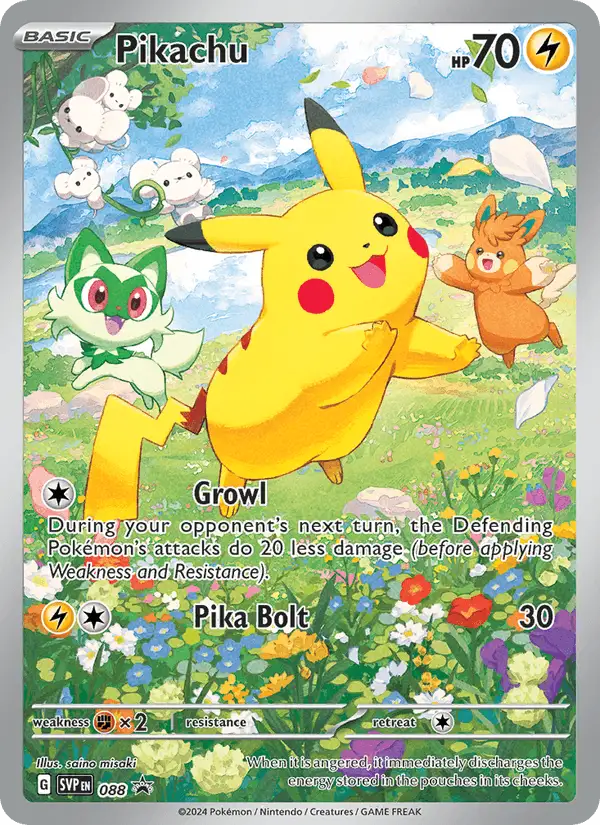 Pikachu #088 SVP Black Star Promos PSA 10