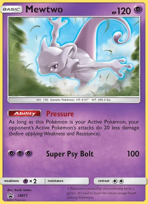 Mewtwo #SM77 SM Black Star Promos PSA 10