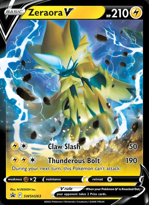 Zeraora V #SWSH263 SWSH Black Star Promos PSA 10