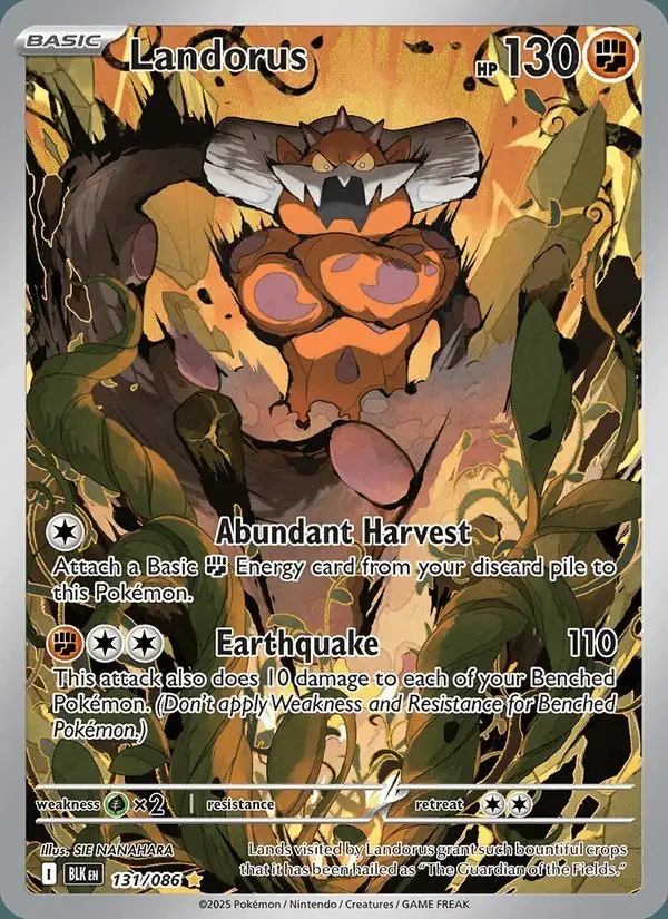 Landorus #131 Black Bolt PSA 10