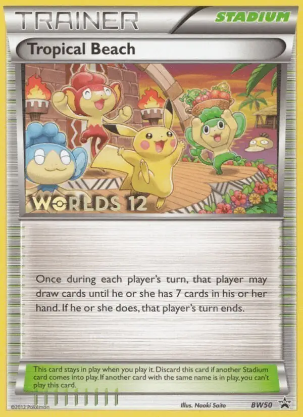 Tropical Beach #BW50 BW Black Star Promos PSA 10