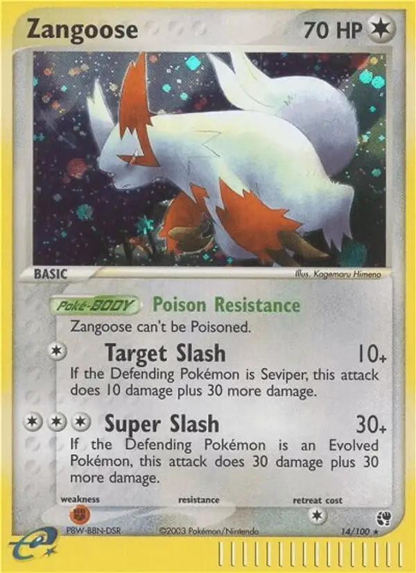 Zangoose #14 Sandstorm PSA 10