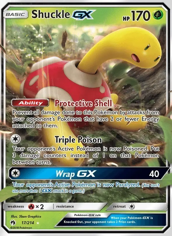 Shuckle GX #17 Lost Thunder PSA 10
