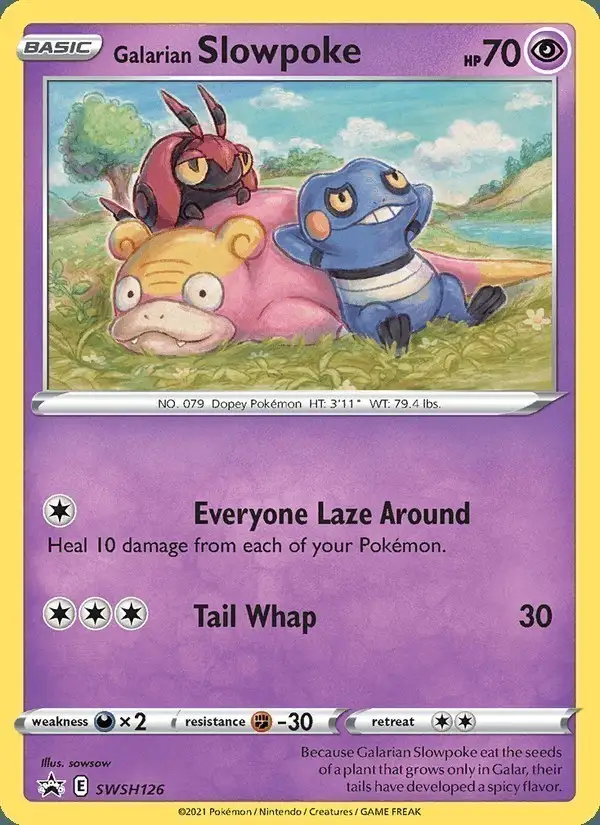Galarian Slowpoke #SWSH126 SWSH Black Star Promos PSA 10