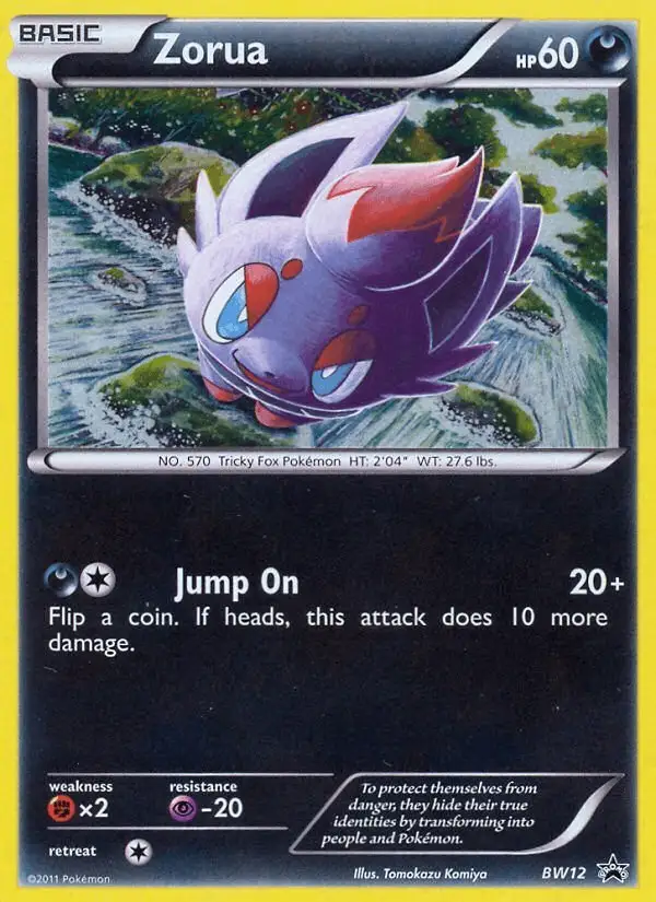Zorua #BW12 BW Black Star Promos PSA 10