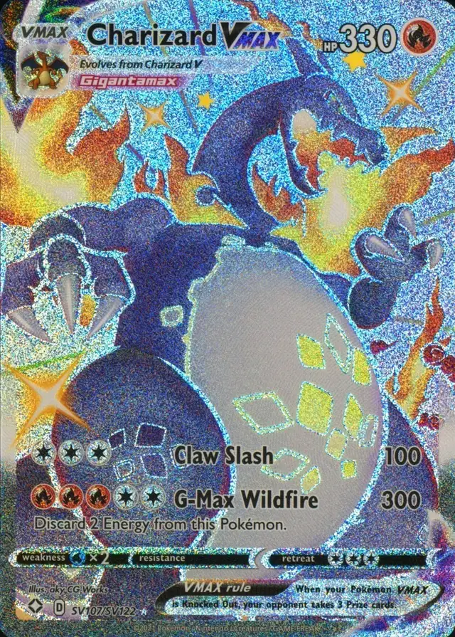 Charizard VMAX (Full Art) #SV107 Shining Fates PSA 10