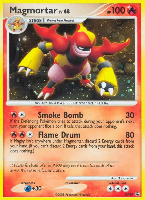 Magmortar #DP20 DP Black Star Promos PSA 10