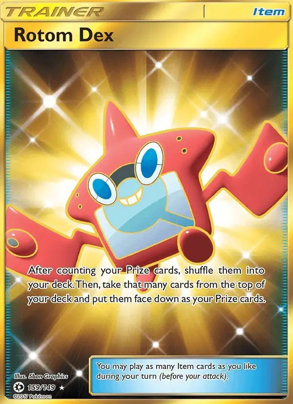 Rotom Dex #159 Sun & Moon PSA 10
