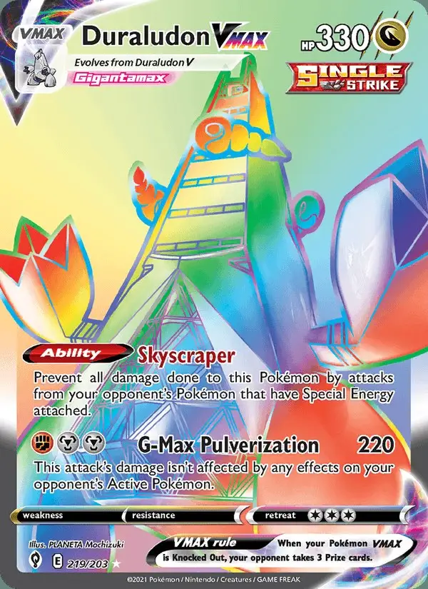 Duraludon VMAX #219 Evolving Skies PSA 10