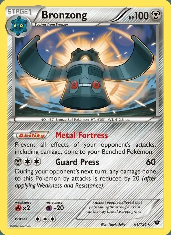 Bronzong #61 Fates Collide PSA 10