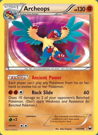 Archeops #110 Dark Explorers PSA 10
