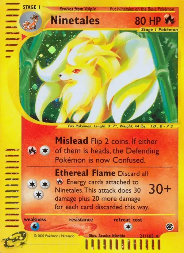 Ninetales #21 Expedition Base Set PSA 10
