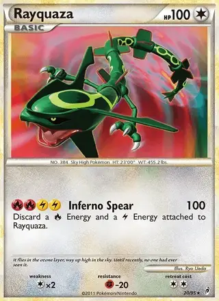 Rayquaza #20 Call of Legends PSA 10