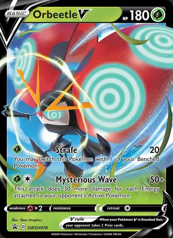 Orbeetle V #SWSH078 SWSH Black Star Promos PSA 10