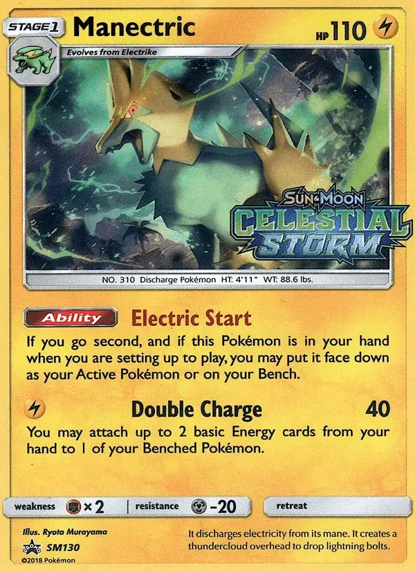 Manectric #SM130 SM Black Star Promos PSA 10