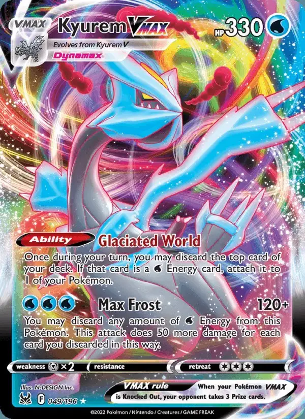Kyurem VMAX #049 Lost Origin PSA 10