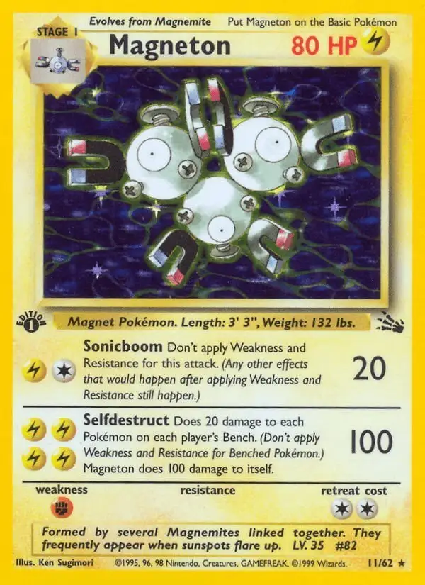 Magneton #11 Fossil PSA 10