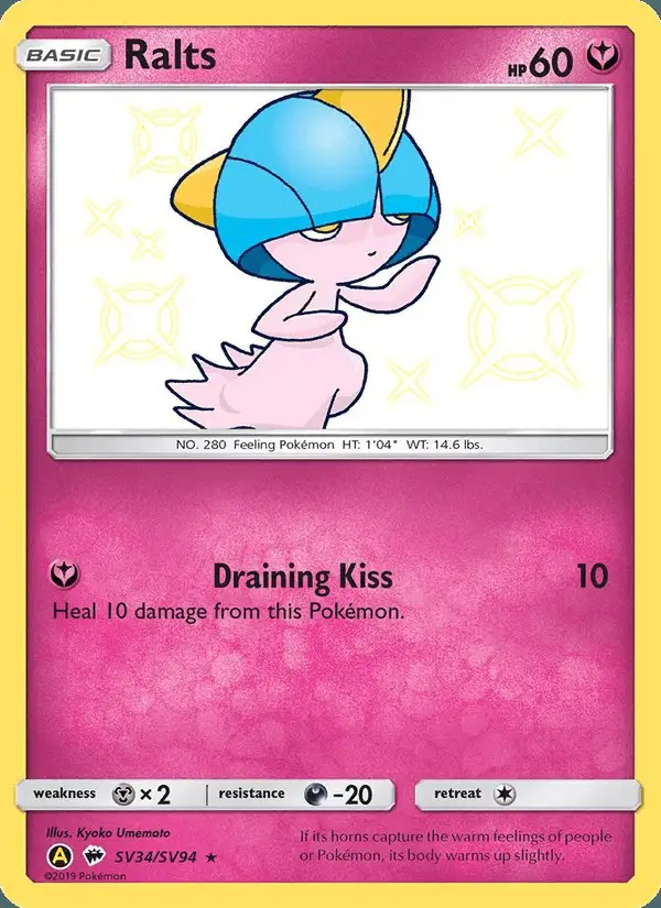 Ralts #SV34 Hidden Fates Shiny Vault PSA 10