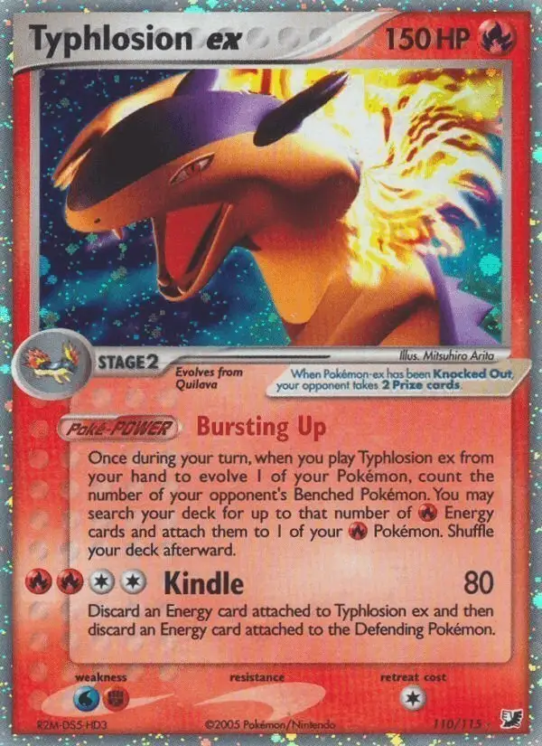 Typhlosion ex #110 Unseen Forces PSA 10