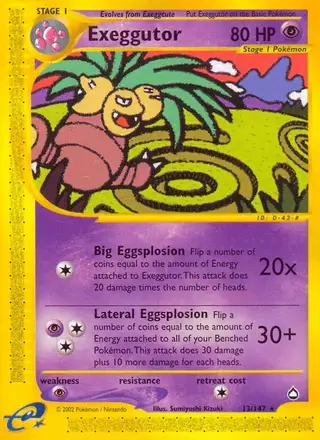 Exeggutor #13 Aquapolis PSA 10