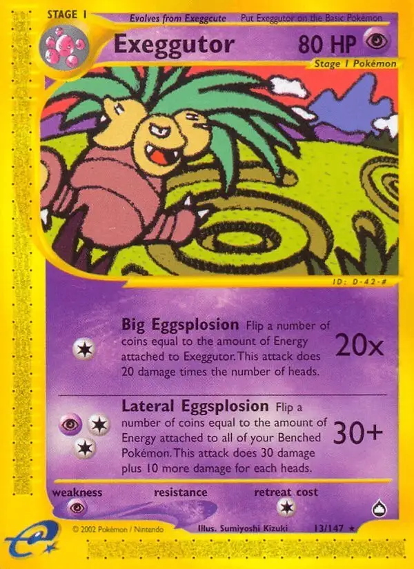 Exeggutor #13 Aquapolis PSA 10