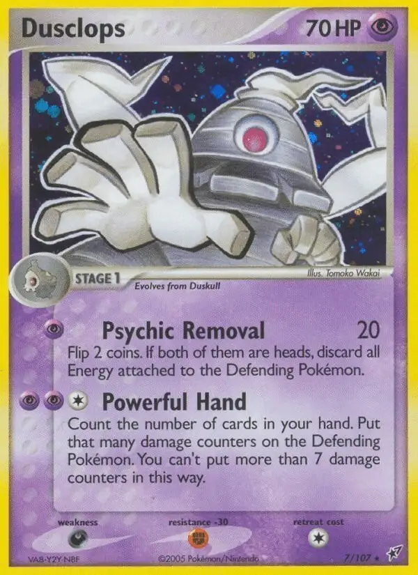 Dusclops #7 Deoxys PSA 10