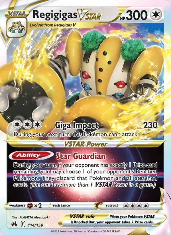 Regigigas VSTAR #114 Crown Zenith PSA 10