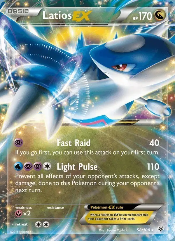 Latios EX #58 Roaring Skies PSA 10