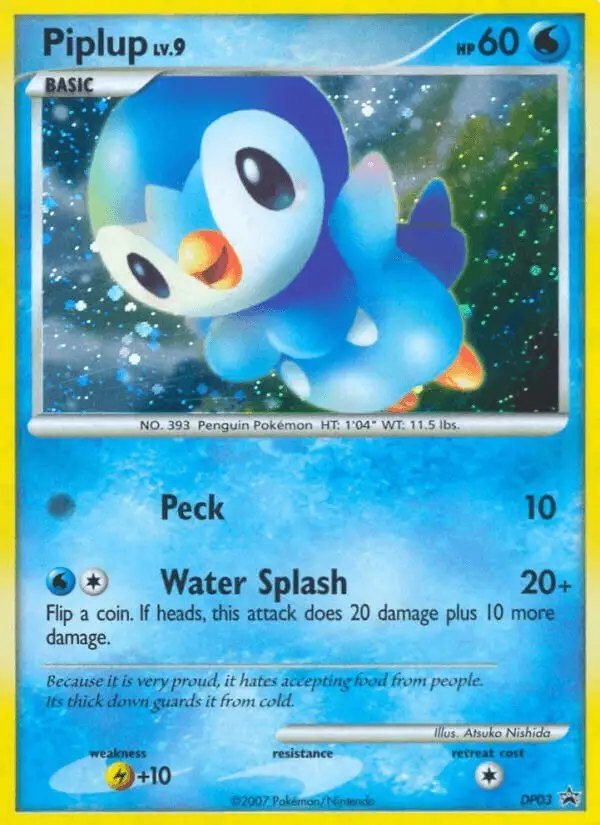 Piplup #DP03 DP Black Star Promos PSA 10