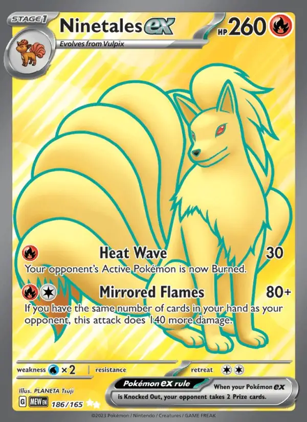 Ninetales ex #186 151 PSA 10