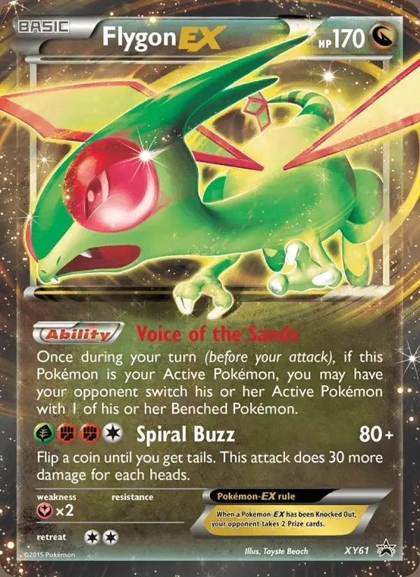 Flygon EX #XY61 XY Black Star Promos PSA 10
