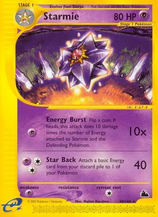 Starmie #30 Skyridge PSA 10