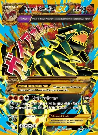 Primal Groudon EX #97 Ancient Origins PSA 10