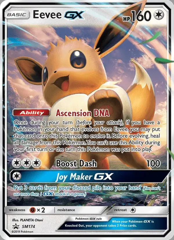 Eevee GX #SM174 SM Black Star Promos PSA 10