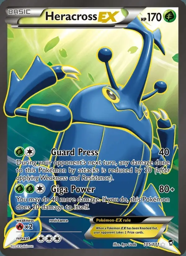 Heracross EX #105 Furious Fists PSA 10
