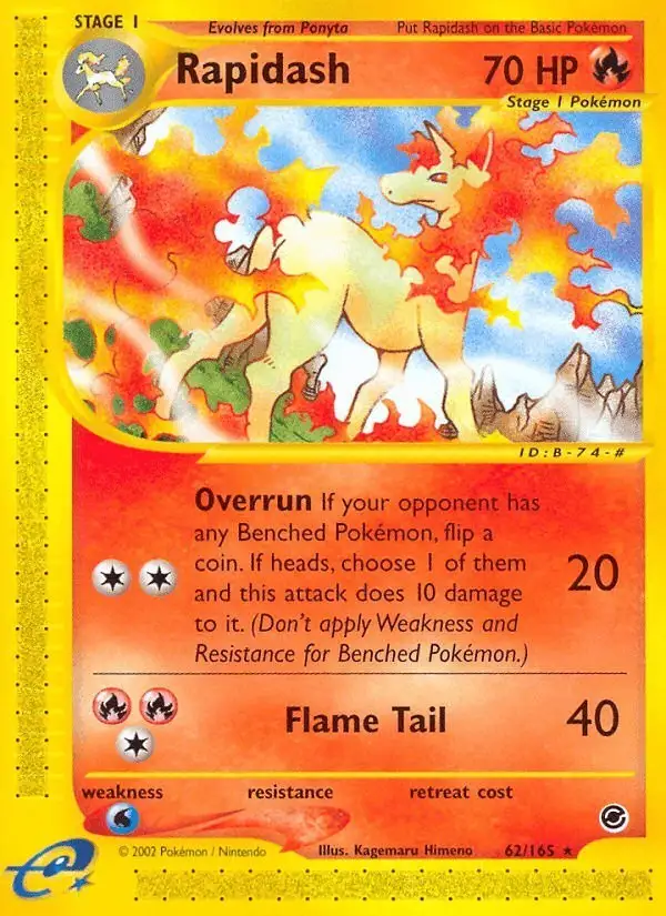 Rapidash #62 Expedition Base Set PSA 10