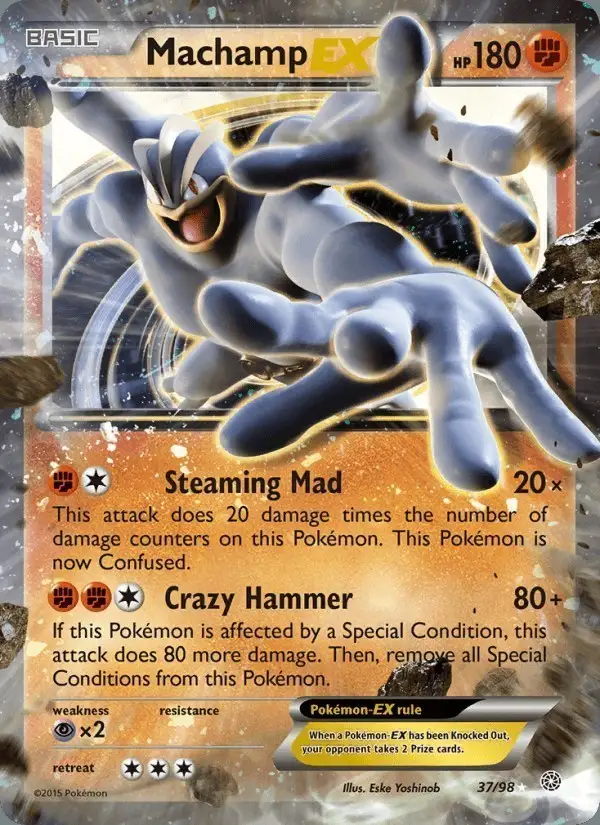 Machamp EX #37 Ancient Origins PSA 10