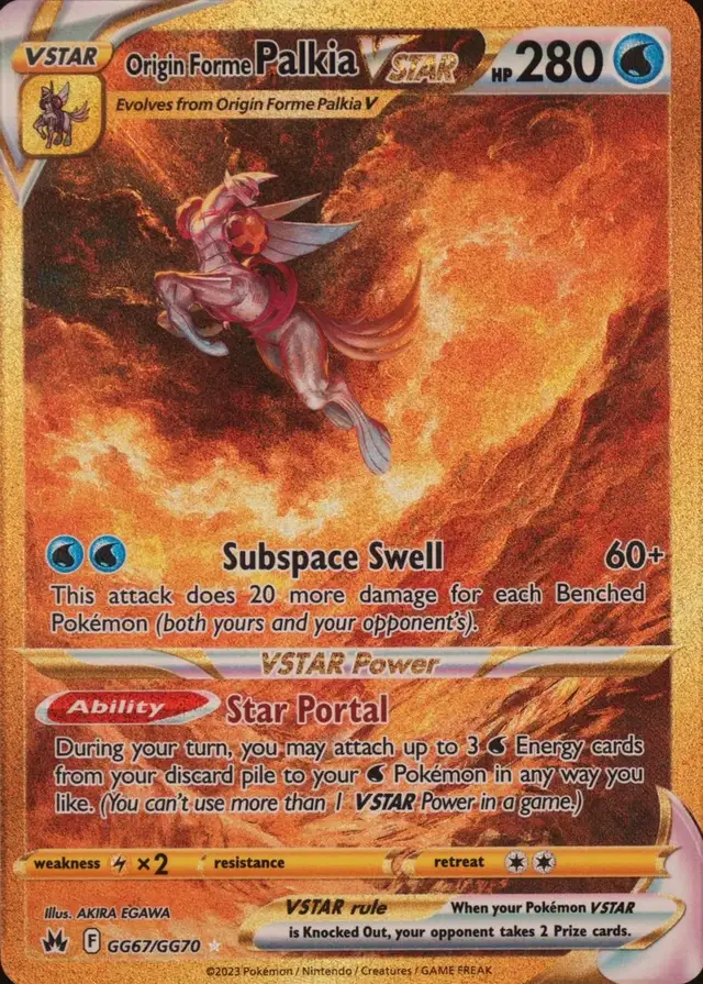Origin Forme Palkia VSTAR (Full Art) #GG67 Crown Zenith PSA 10