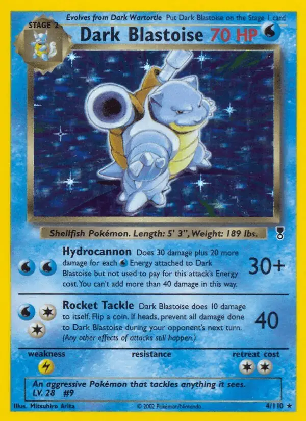 Dark Blastoise #4 Legendary Collection PSA 10