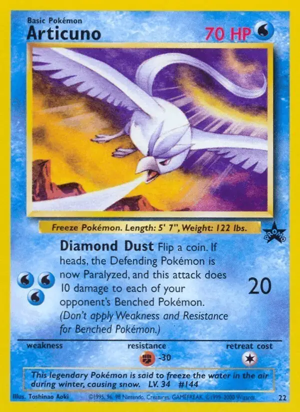 Articuno #22 Wizards Black Star Promos PSA 10