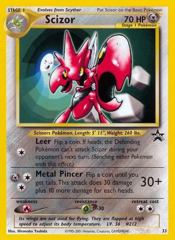 Scizor #33 Wizards Black Star Promos PSA 10