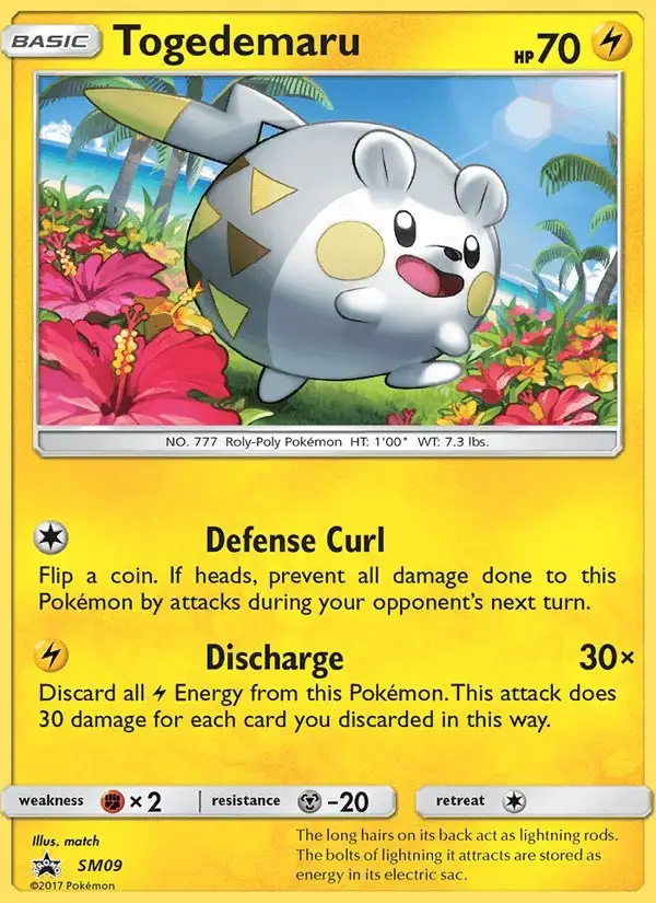 Togedemaru #SM09 SM Black Star Promos PSA 10