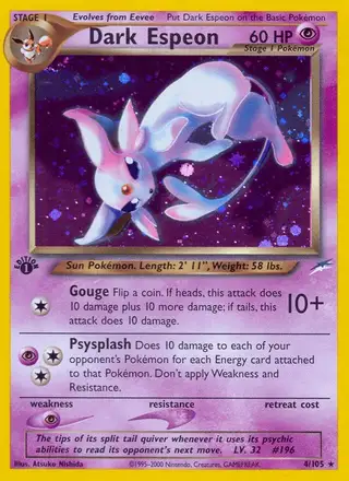 Dark Espeon #4 Neo Destiny PSA 10