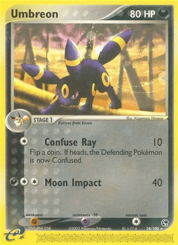Umbreon #24 Sandstorm PSA 10
