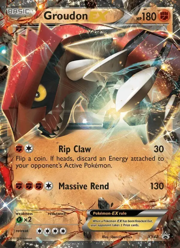 Groudon EX #XY42 XY Black Star Promos PSA 10