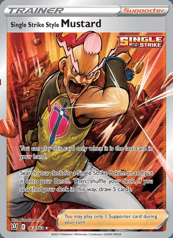 Single Strike Style Mustard #163 Battle Styles PSA 10