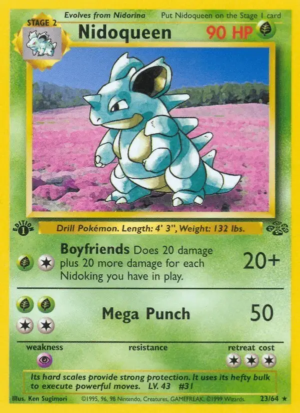 Nidoqueen #23 Jungle PSA 10