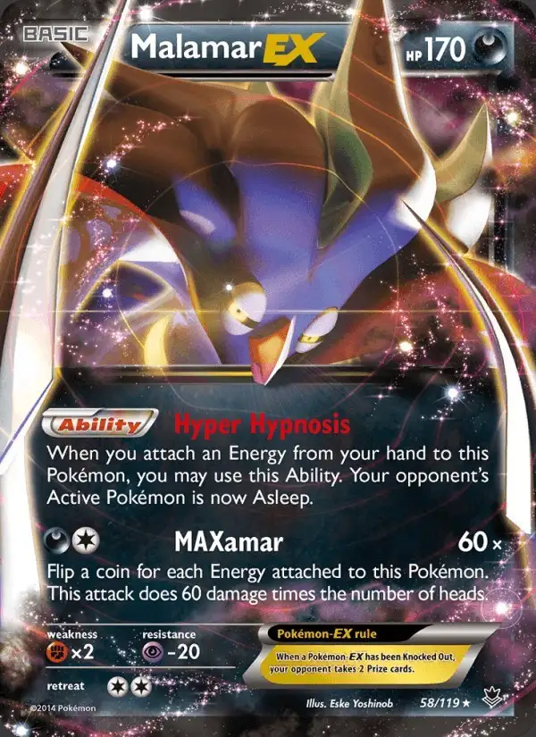 Malamar EX #58 Phantom Forces PSA 10